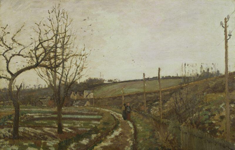 Camille Pissarro Winter Landscape France oil painting art